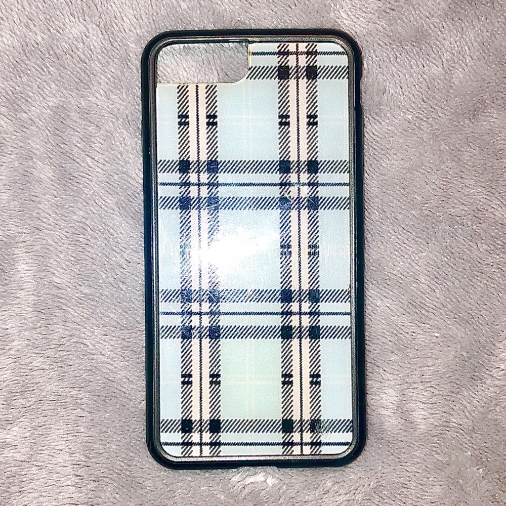 FREE WITH PURCHASE Wildflower Plaid Blue Phone Case iPhone 7 8 Plus